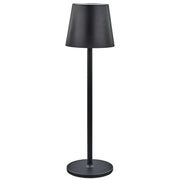 L'Arcolaio Rechargeable LED Touch Lamp H 38 cm 10 x 10 cm IP54 Round Pro Black