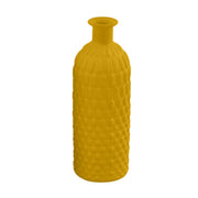 L'Arcolaio Matt Honeycomb Bottle 7.2 x 7.2 x 20.2 cm Favors / Centerpiece Yellow