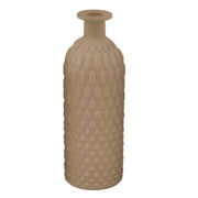 L'Arcolaio Matt Honeycomb Bottle 8.6 x 8.6 x 24.7 cm Favors / Centerpiece Tortora