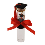 The Arcolaio Test Tube with Keychain Favors H 12 Cm Graduation Candy Box Black 1 Pc