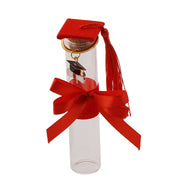 The Arcolaio Test Tube with Keychain Favors H 12 Cm Red Graduation Candy Holder 1 Pc