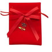 L'Arcolaio Bag with Owl 9 x 12 cm Red Graduation Favor Bag 12 pcs