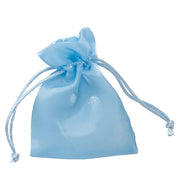 L'Arcolaio Shiny Organza Pouch 9x12 cm Sugared Almonds Holder Sky Blue – Elegant Favour 12 Pcs
