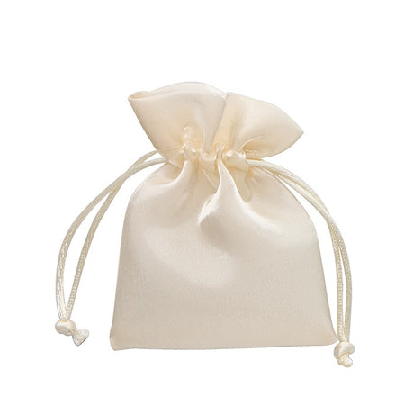 larcolaio larcolaio sacchetto organza lucido 9x12 cm portacanfetti ecru bomboniera elegante 12 pz ean 8059558631589