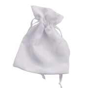 L'Arcolaio Satin Pouch 9x12 cm White Candy Holder – Elegant Favor 12 Pcs