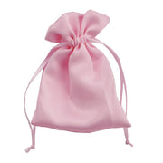 L'Arcolaio Satin Pouch 9x12 cm Gift Favour Holder Pink – Elegant Wedding Favour 12 Pieces