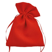 L'Arcolaio Fabric Pouch 9x12 cm Favour Holder Red – Elegant Party Favour 12 Pcs