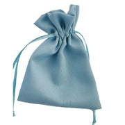 L'Arcolaio Fabric Pouch 9x12 cm Sweets Holder Turquoise – Elegant Favour 12 Pcs