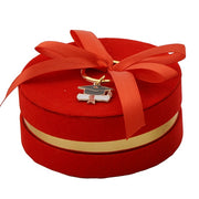 L'Arcolaio Box with Keychain Souvenir D 10 x 4 Cm Red Graduation Candy Holder 1 Pc