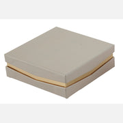 L'Arcolaio Smooth Box Sweet Holder 13 x 13 x 4 Cm Dove Grey Favor 1 Pc