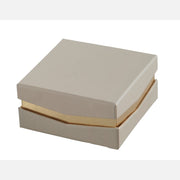 L'Arcolaio Smooth Box Sweet Holder 9 x 9 x 4 cm Dove Grey Favor 1 Pc