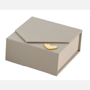 L'Arcolaio Smooth Box Sugared Almonds Holder 9 x 9 x 4 cm Dove Grey Favor 1 Pc