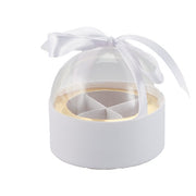 The Loom Plastic Box Favor D 8 cm Sugared Almonds Holder White 1 Pc
