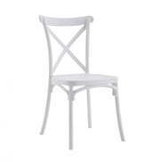 The Arcolaio Cross Countryside Chair White - Durable Polypropylene