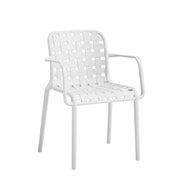 L'Arcolaio Ventotene Chair with Armrests White Polypropylene