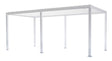 Pergola bioclimatica Vulcano 3x6 m bianca in alluminio, lamelle orientabili a manovella, garanzia 10 anni