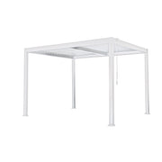 The Arcolaio Pergola Bioclimatica Vulcano 4x4 m White Aluminum