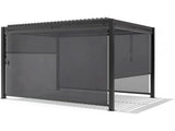 L'Arcolaio Self-Rolling Blackout Blind for Pergola, Textilene 3m Anthracite