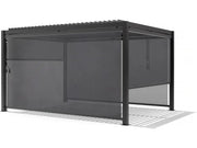L'Arcolaio Self-Rolling Blackout Blind for Pergola, Textilene 3m Anthracite