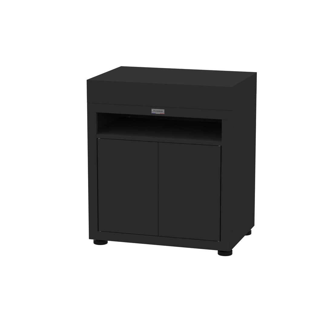le marquier le marquier mobile cucina per plancha 80 x 55 cm duo nero carrello supporto per plancha ean 3339380165700