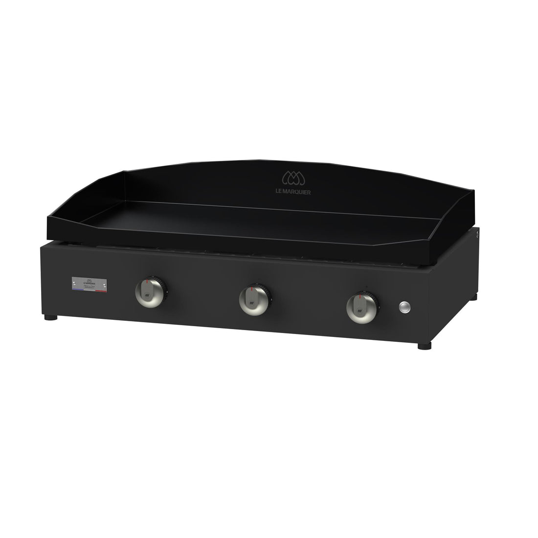 le marquier le marquier plancha a gas pure 375 noire 75 x 40 cm piastra professionale in acciaio ean 3339380144019
