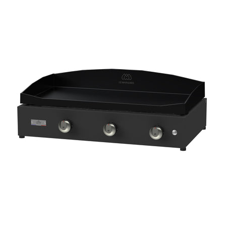 le marquier le marquier plancha a gas pure 375 noire 75 x 40 cm piastra professionale in acciaio ean 3339380144019