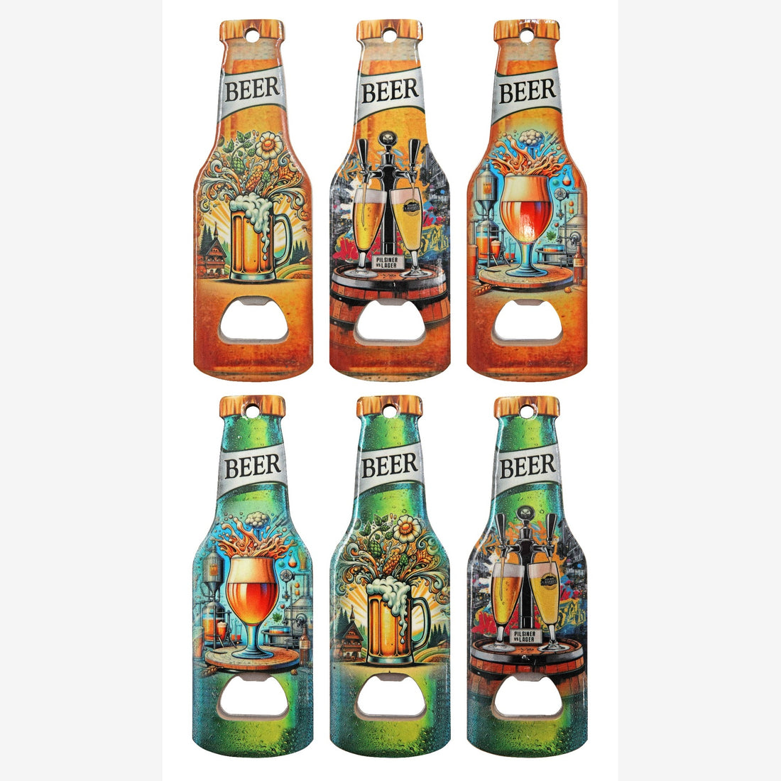 linea due elle linea due apribottiglia a forma di bottiglia di birra assortiti idea regalo originale e gadget divertente 1 pz ean 8033551055313