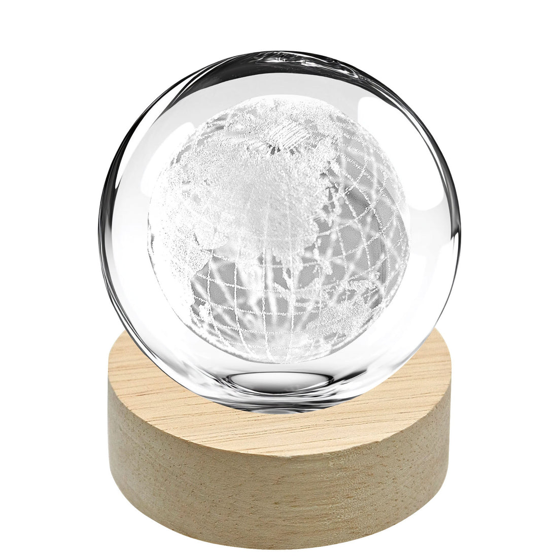 linea due elle linea due elle lumetto a sfera mappamondo con base in legno d 6 cm h 8 cm bomboniera lampada decorativa originale ean 8033551046465