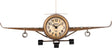 lowell lowell orologio aeroplano da tavolo o parete metallo 41 x 16 x 8 cm gold ean 8008457715883