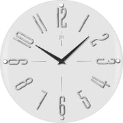 Lowell Quartz Wall Clock MDF Glass D 39.40 cm White