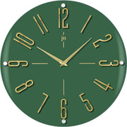 Lowell Quartz Wall Clock MDF Glass D 39.40 cm Green