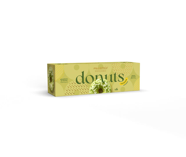 immagine-1-maxtris-donuts-pistacchio-con-glassa-verde-210-gr-ean-8022470872606