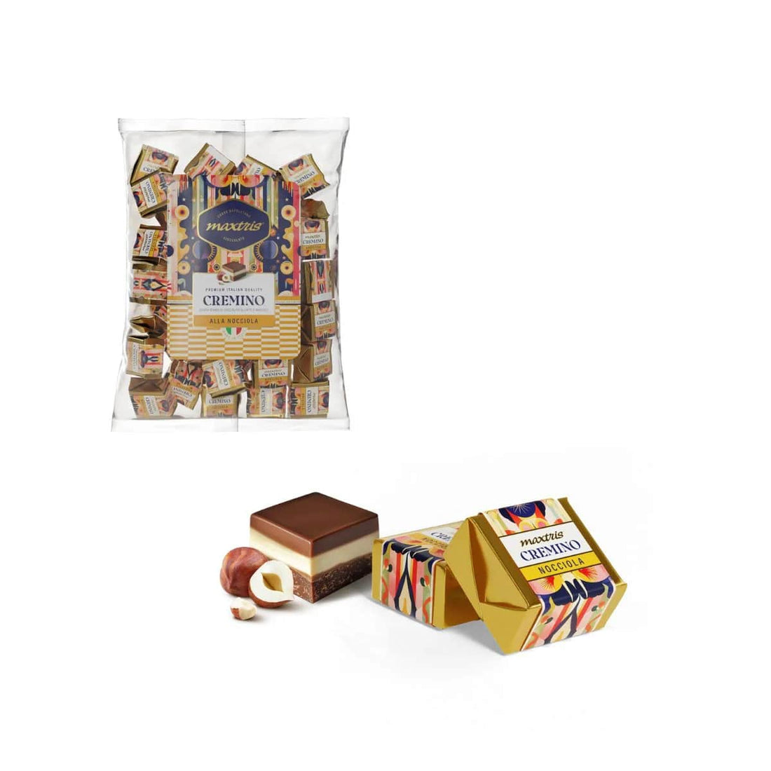 maxtris maxtris cremino nocciola bag da 1 kg ean 8022470877236