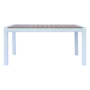Moia Greenwood Majorca Extendable White Resin Wood Table 160/210 cm