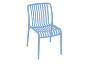 Moia Greenwood Stackable Chair in Trapani Polypropylene, Light Blue