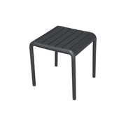 Moia Greenwood Coffee Table 45 x 45 cm in Anthracite Polypropylene with Fiberglass - Modern Outdoor Design