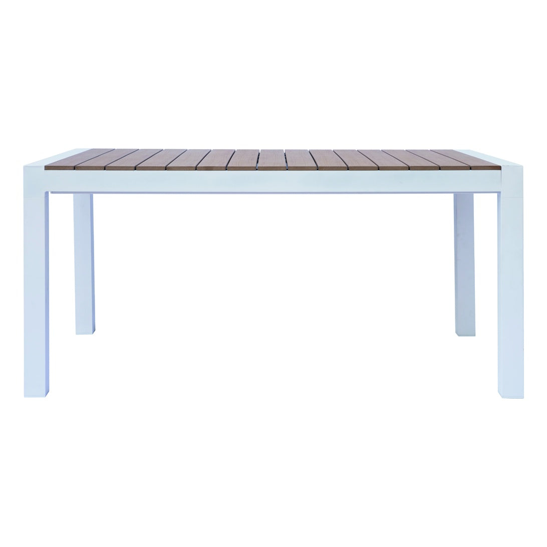 moia greenwood moia greenwood tavolo arenzano allungabile 211 276 x 100 cm in alluminio bianco con piano effetto legno design moderno ean 8013054838033