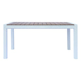 moia greenwood moia greenwood tavolo arenzano allungabile 211 276 x 100 cm in alluminio bianco con piano effetto legno design moderno ean 8013054838033