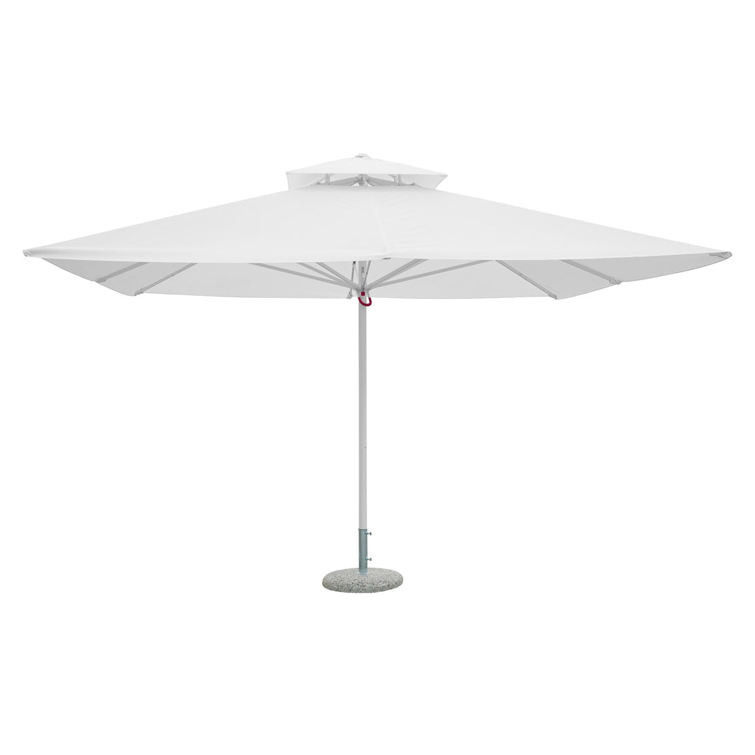 moia greenwood moia greenwood ombrellone push up 4 x 4 m bianco palo d 60 mm telescopico con camino antivento telo poliestere 320 gr contract ean 8013054826870