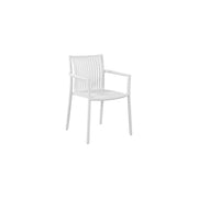 Moia Greenwood Siena Chair White Polypropylene Slats 56x82