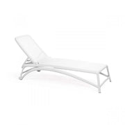 Nardi Atlantico White Adjustable Sunlounger