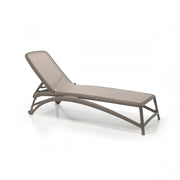 Nardi Atlantico Dove Grey Polypropylene Adjustable Fabric Sun Lounger