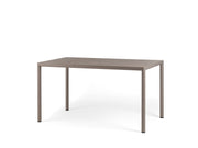 Nardi Piave 140 x 80 Rectangular Table Painted Dove Grey Lamin Materia Dove Grey