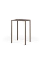 Nardi Piave 70 High Square Table Varnished Tobacco Laminated Tobacco