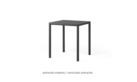 nardi nardi piave 70 tavolo quadrato verniciato antracite lamin materia antracite ean 8010352554344