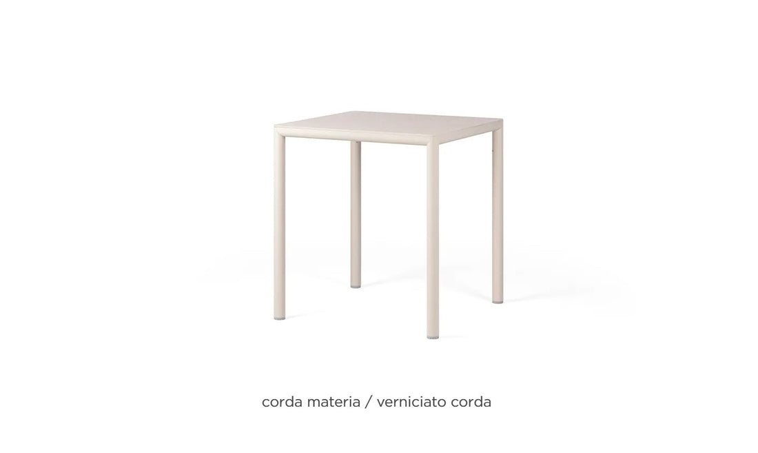 nardi nardi piave 70 tavolo quadrato verniciato corda lamin materia corda ean 8010352554481