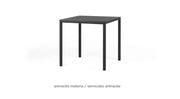 Nardi Piave 80 Square Table Painted Anthracite Laminate Materia Anthracite