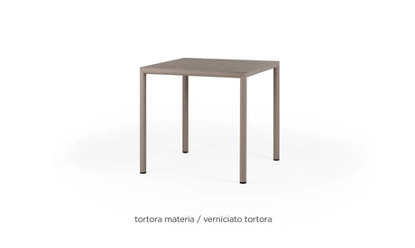 nardi nardi piave 80 tavolo quadrato verniciato tortora lamin materia tortora ean 8010352554597