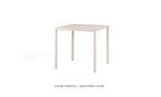 Nardi Piave 90 Square Table Painted Corda Laminate Materia Corda