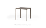 Nardi Piave 90 Tobacco Painted Square Table Tobacco Material Laminate